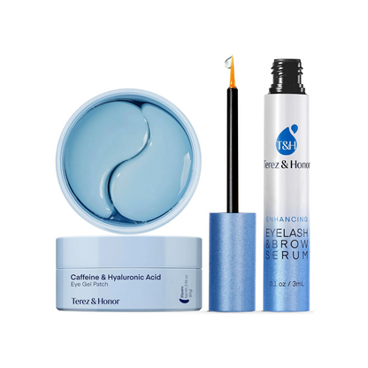 Eyelash Serum and Under Eye Patches Korean Skincare - Revitalize & Transform Your Eyes with Terez & Honor