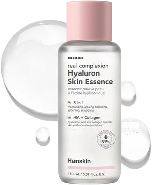 Hanskin Hyaluron Skin Essence, Hydrating Facial Astringent Toner for Dry, Dull, Sensitive Skin