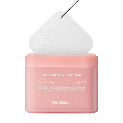 MEDIHEAL Collagen Ampoule Facial Toner Pads(100 Pads)