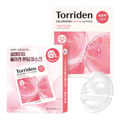 Torriden CELLMAZING Collagen Firming Gel Facial Sheet Mask (4 sheets)