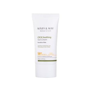 [Mary&May] CICA Soothing Sun Cream SPF50+ PA++++ 1.69 Fl Oz / 50ml