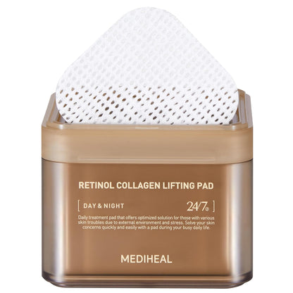 MEDIHEAL Retinol Collagen Lifting Pad - Lifting Pads for Enhancing Skin Texture Firmness 100 Pads
